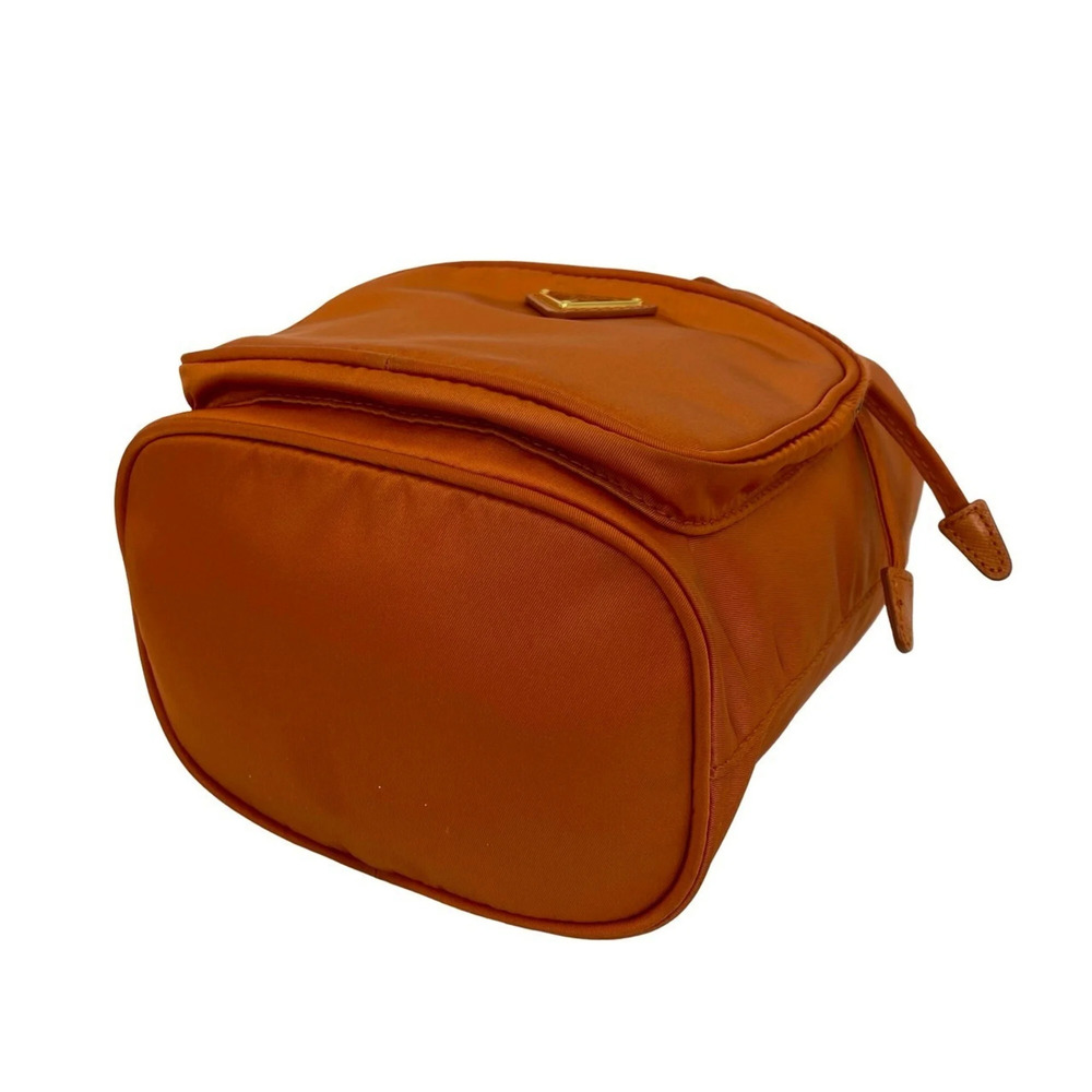 PRADA Orange Leather Saffiano Shoulder Bag - Picture 8 of 10